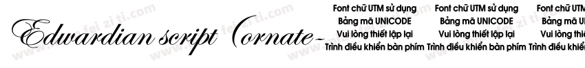 Edwardian script (ornate字体转换